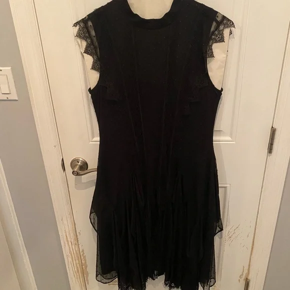 All Saints Black Midi Dress - Picture 8 of 9